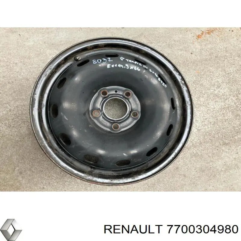 7700304980 Renault (RVI) Llantas de acero (Estampado)