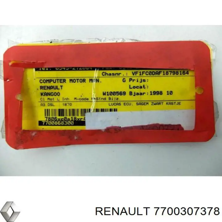 7700307378 Renault (RVI)