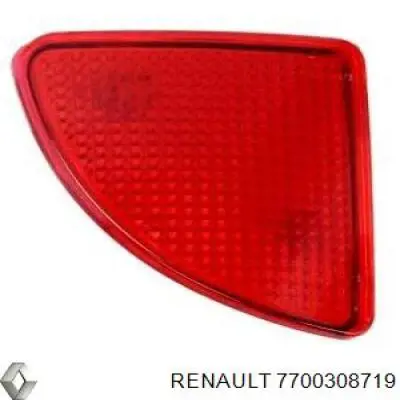 7700308719 Renault (RVI) reflector, parachoques trasero, izquierdo