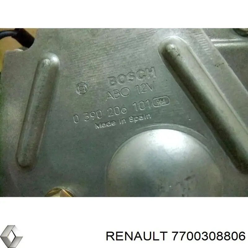 7700308806 Renault (RVI) motor limpiaparabrisas, trasera