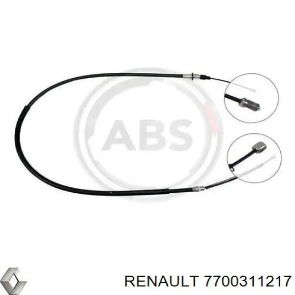 Comprar 7700311217 Renault (RVI) Cable de freno de mano trasero derecho/izquierdo