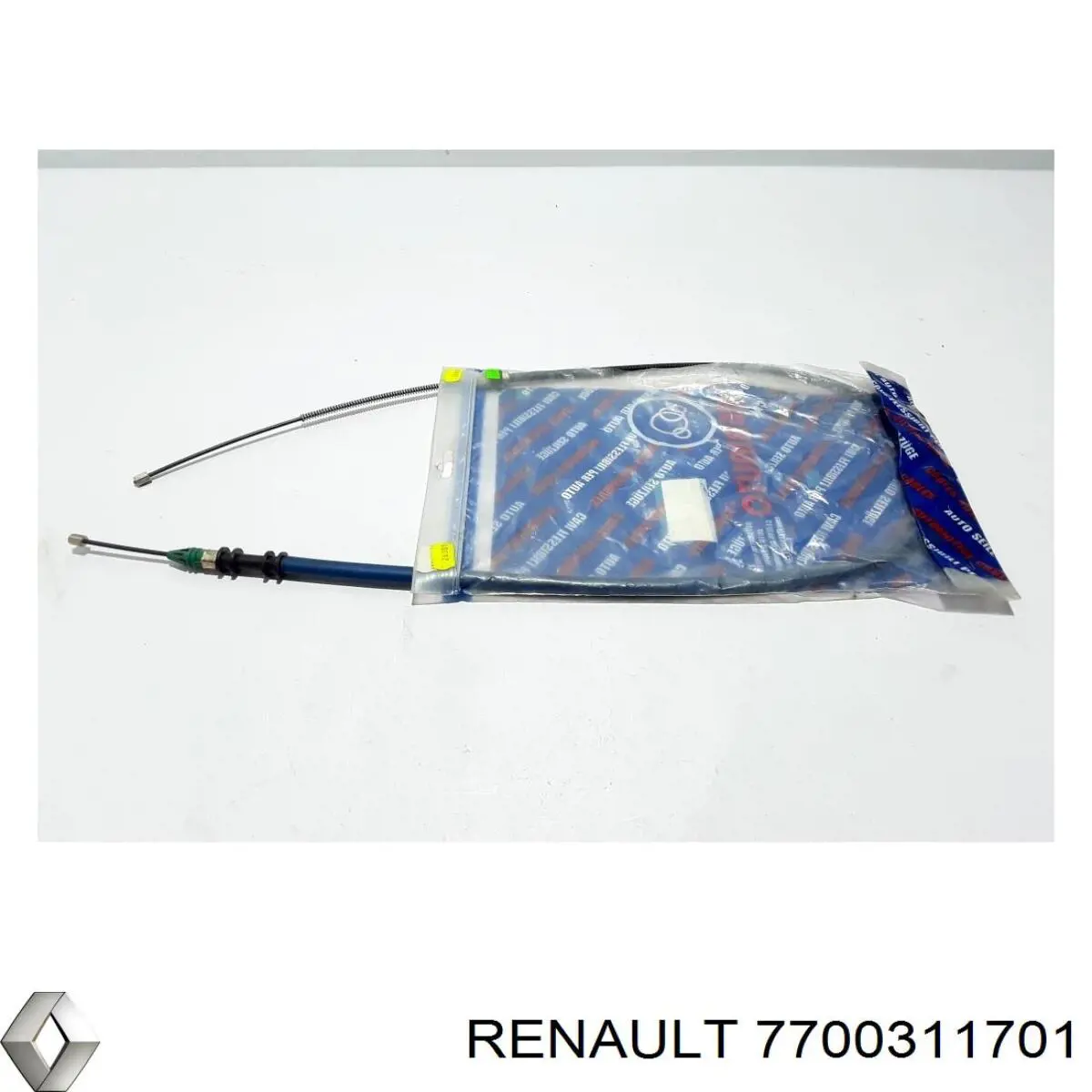7700311701 Renault (RVI) cable de freno de mano trasero derecho