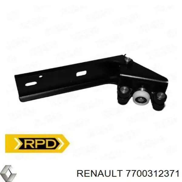 Guía rodillo, puerta corrediza, izquierdo inferior Renault (RVI) 7700312371