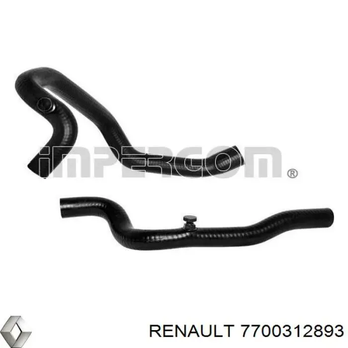 7700312893 Renault (RVI) tubería de radiador, retorno