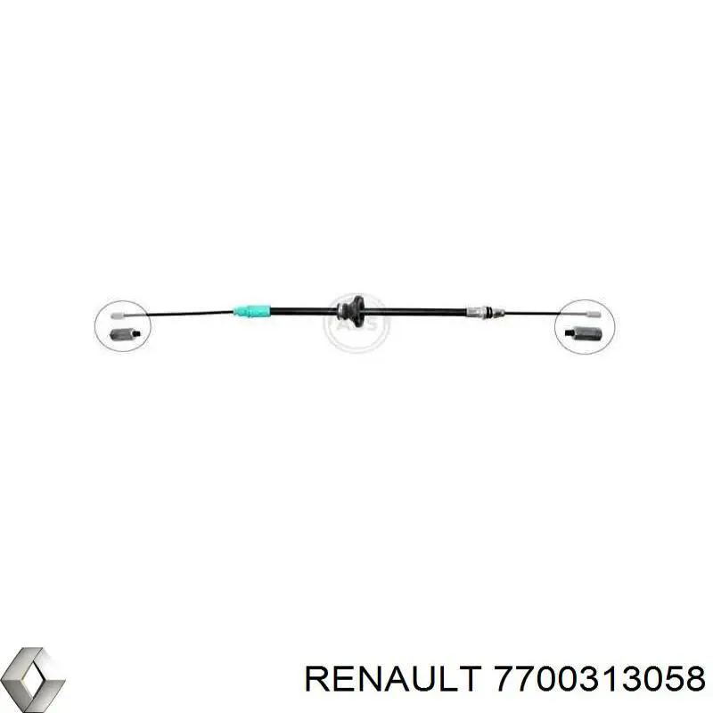 7700313058 Renault (RVI) Cable intermedio de freno de mano