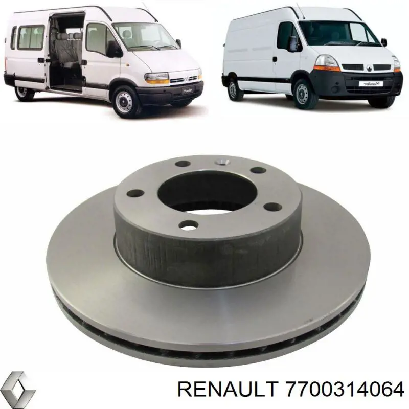 Disco de freno 7700314064 Renault (RVI)