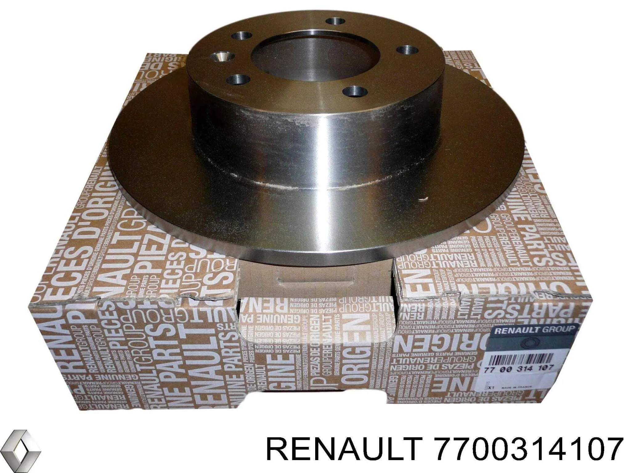 Disco de freno trasero 7700314107 Renault (RVI)
