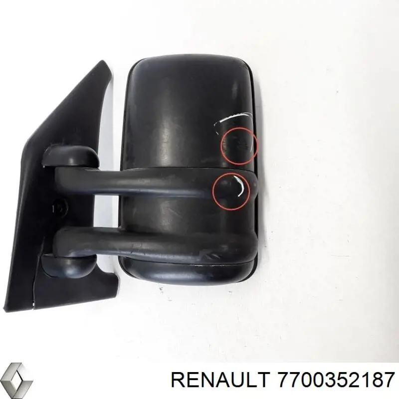 7700352187 Renault (RVI) espejo retrovisor izquierdo