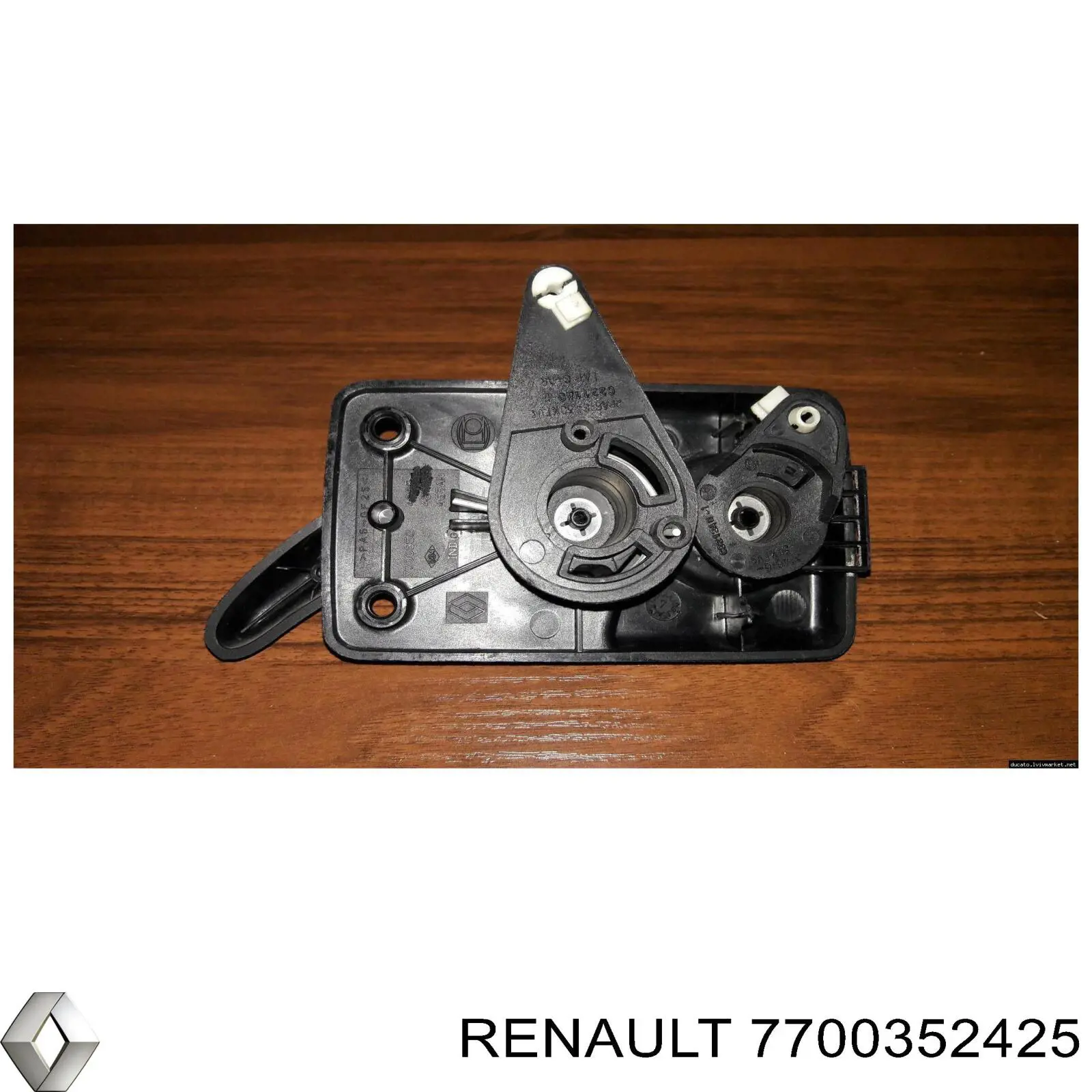 Manecilla de puerta corrediza interior izquierda RENAULT 7700352425