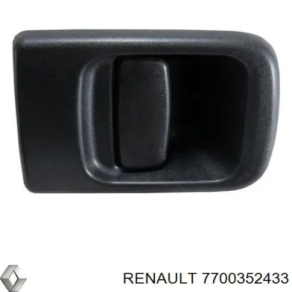 Manija exterior derecha de puerta trasera batiente Renault (RVI) 7700352433 precio, desde 20,36 EUR