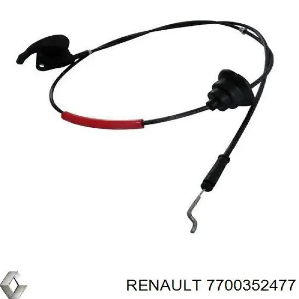 Comprar 7700352477 Renault (RVI) Cable de capó del motor