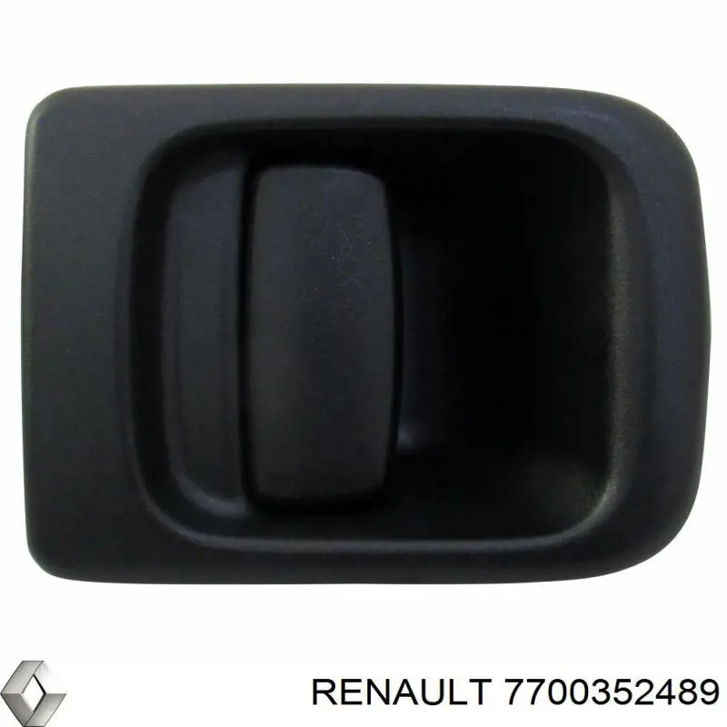 Manija exterior derecha delantera/trasera de puerta 7700352489 Renault (RVI)