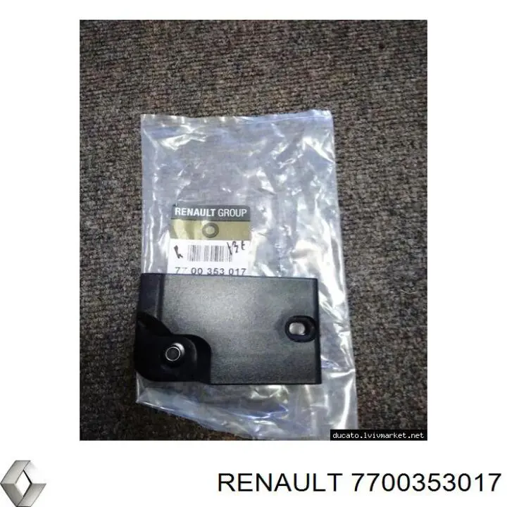 7700353017 Renault (RVI) tira inferior de la puerta trasera con bisagras