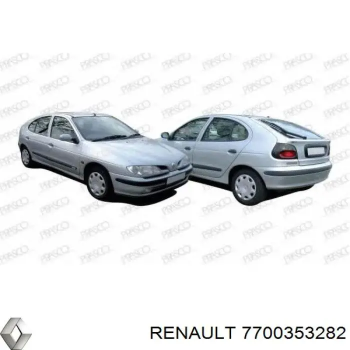 Comprar 7700353282 Renault (RVI) Manija interior izquierda delantera/trasera de puerta