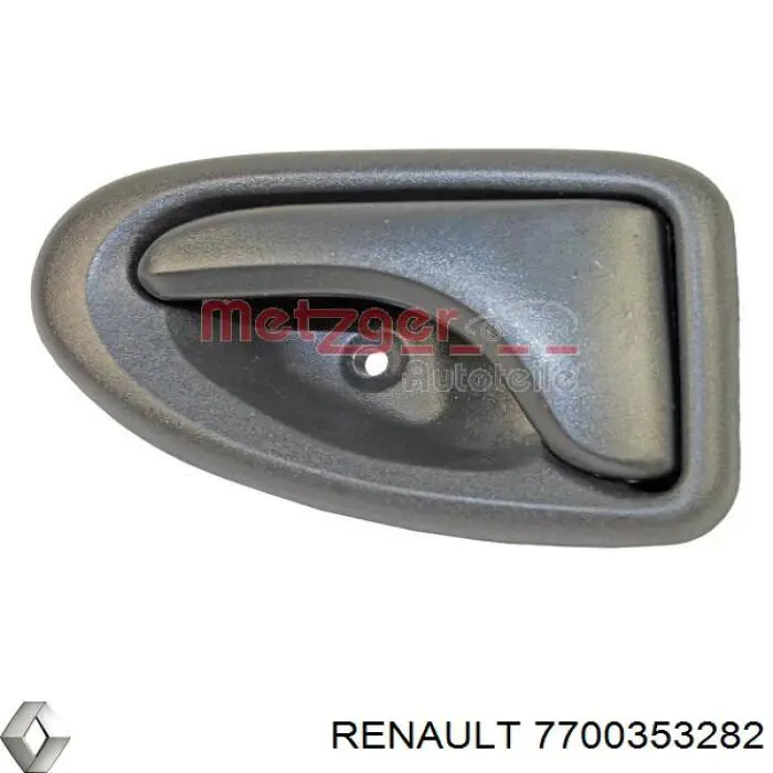 Manija interior izquierda delantera/trasera de puerta 7700353282 Renault (RVI)