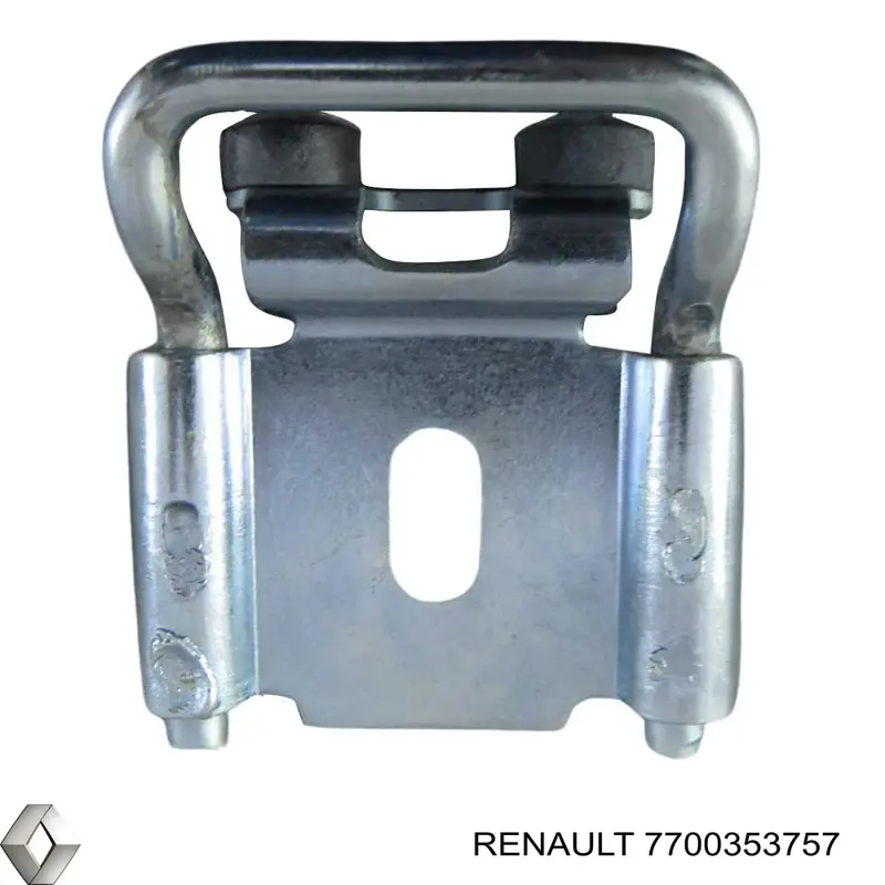 Pieza de enganche superior izquierda de cerradura de puerta trasera de doble hoja 7700353757 Renault (RVI)
