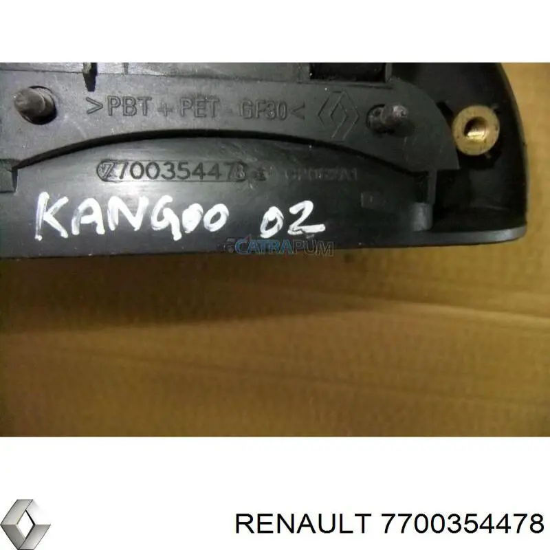 Tirador de puerta exterior delantero izquierda RENAULT 7700354478