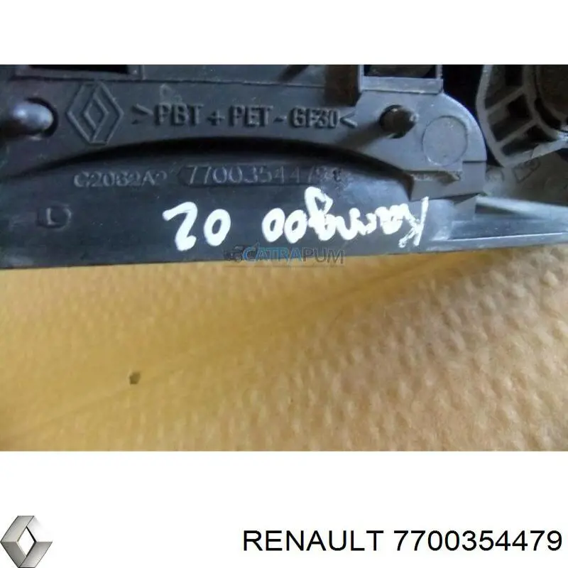 Manecilla de puerta exterior delantero derecha Renault (RVI) 8200164777