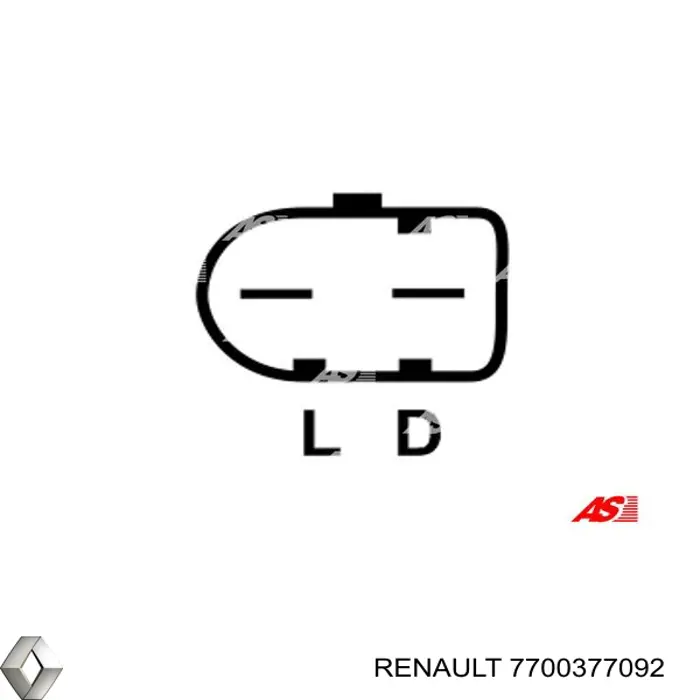 7700377092 Renault (RVI) Alternador de coche