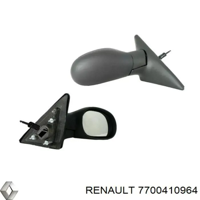 7700410964 Renault (RVI) espejo retrovisor derecho
