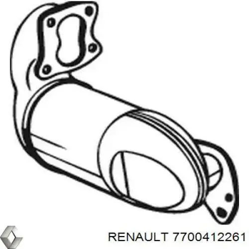 7700412261 Renault (RVI) Catalizador de gasolina y diésel