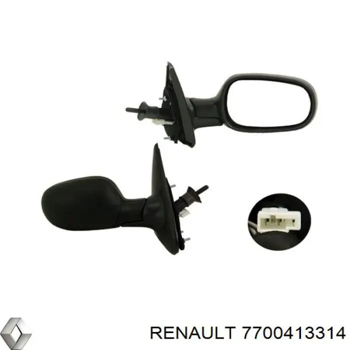 Comprar 7700413314 Renault (RVI) Espejo de retrovisor derecho