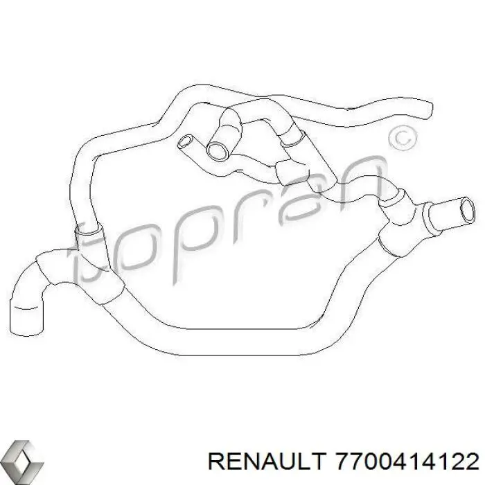 Comprar 7700414122 Renault (RVI) Manguera inferior del radiador