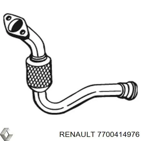 7700414976 Renault (RVI) tubo de admisión del silenciador de escape delantero