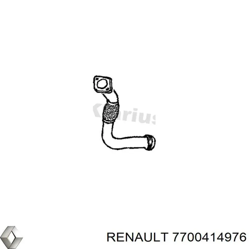 Tubo de escape delantero Renault (RVI) 7700414976 precio, desde 67,31 EUR