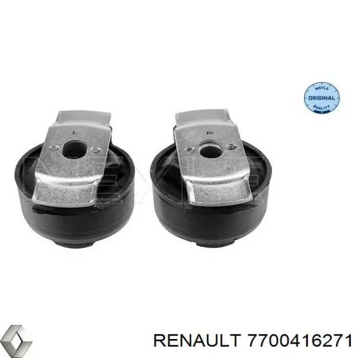 7700416271 Renault (RVI) suspensión, cuerpo del eje trasero