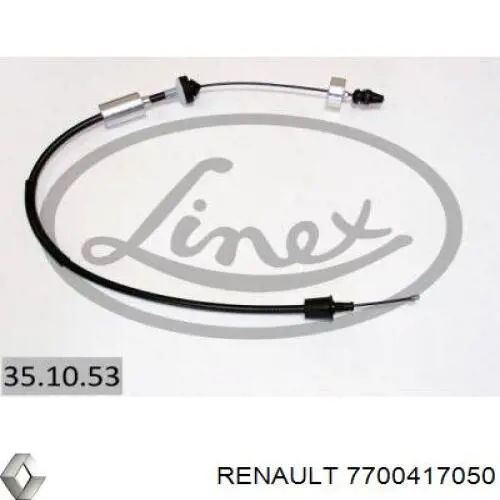 Cable de embrague Renault (RVI) 7700417050 precio, desde 23,29 EUR
