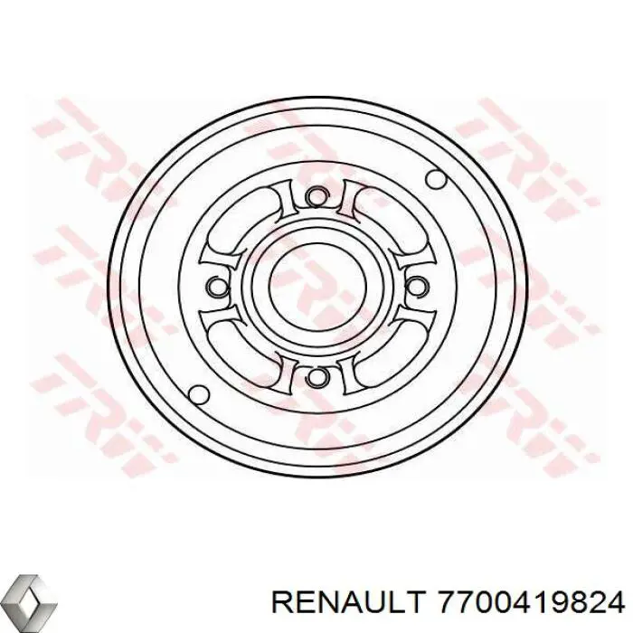 Tambor de freno trasero Renault (RVI) 7700419824 precio, desde 34,30 EUR
