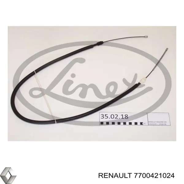 LA BR.0938 Starline cable de freno de mano trasero derecho/izquierdo