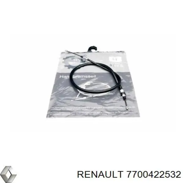 7700422532 Renault (RVI) cable de freno de mano trasero derecho/izquierdo