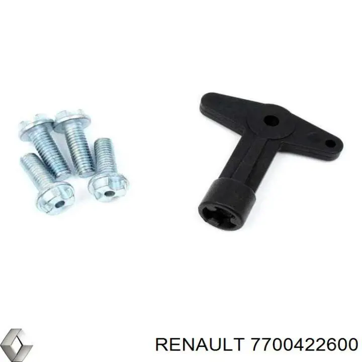 Tornillo de rueda 7700422600 Renault (RVI)