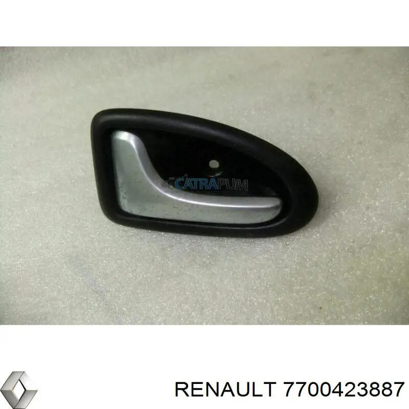 7700423887 Renault (RVI) manecilla de puerta, equipamiento habitáculo, trasera izquierda
