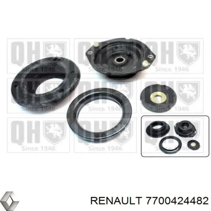 Comprar 7700424482 Renault (RVI) Aislador de resorte delantero superior