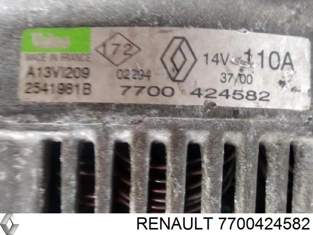 Alternador del motor Renault (RVI) 7700424582 precio, desde 56,63 EUR