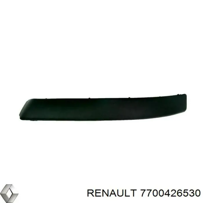 Listón embellecedor/protector, paragolpes delantero derecho para Renault Megane (BA0)
