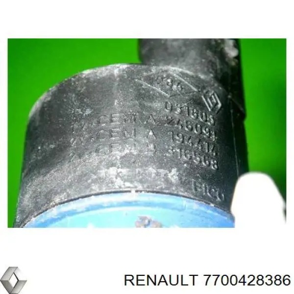 Bomba de agua limpiaparabrisas, delantera 7700428386 Renault (RVI)