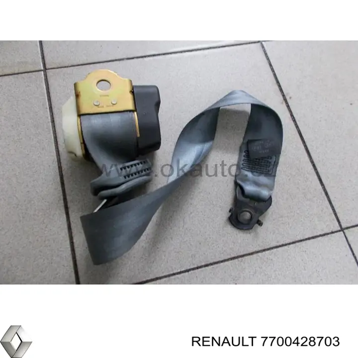 7700428703 Renault (RVI) cinturón de seguridad trasero