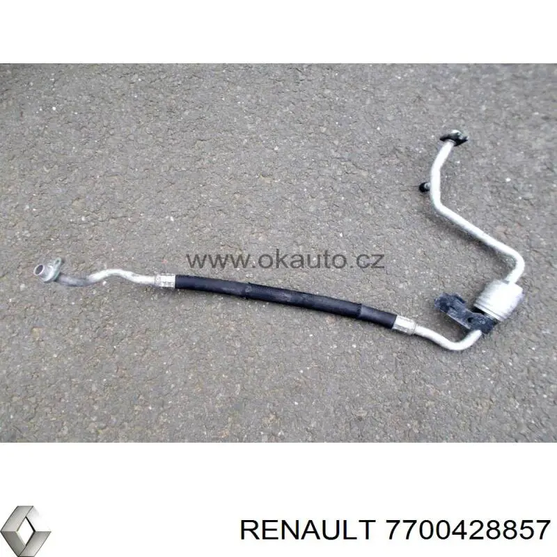 7700428857 Renault (RVI) tubería de baja / alta presión, aire acondicionado, de evaporador a compresor