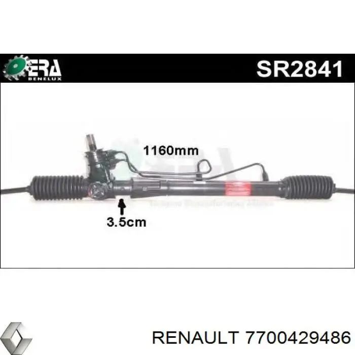 Comprar 7700429486 Renault (RVI) Cremallera