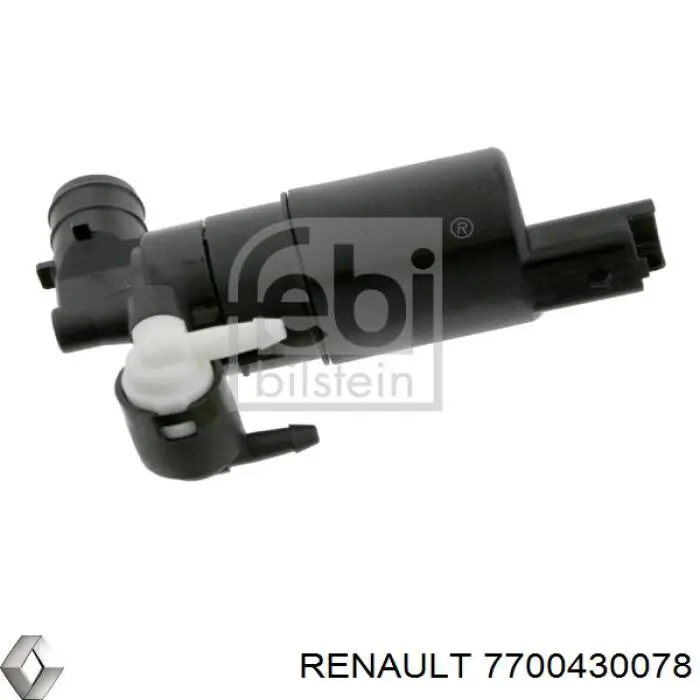 Comprar 7700430078 Renault (RVI) Bomba de agua limpiaparabrisas, delantera
