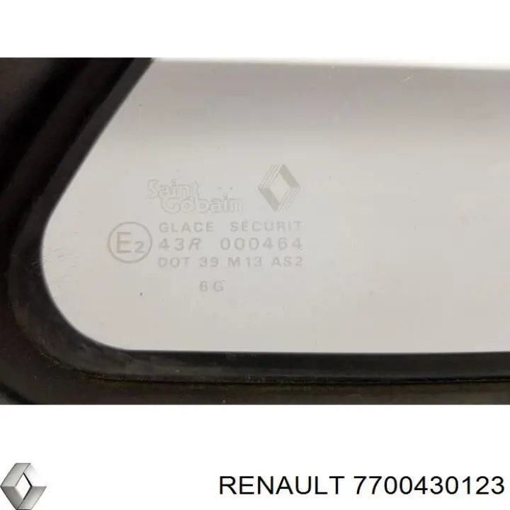 Cristal de puerta trasera derecha Renault (RVI) 7700430123 precio, desde  