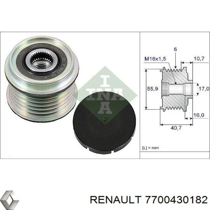 7700431941 Renault (RVI) alternador