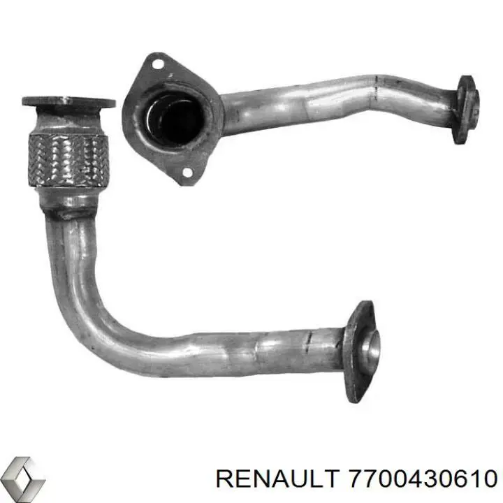 7700430610 Renault (RVI) tubo de admisión del silenciador de escape delantero