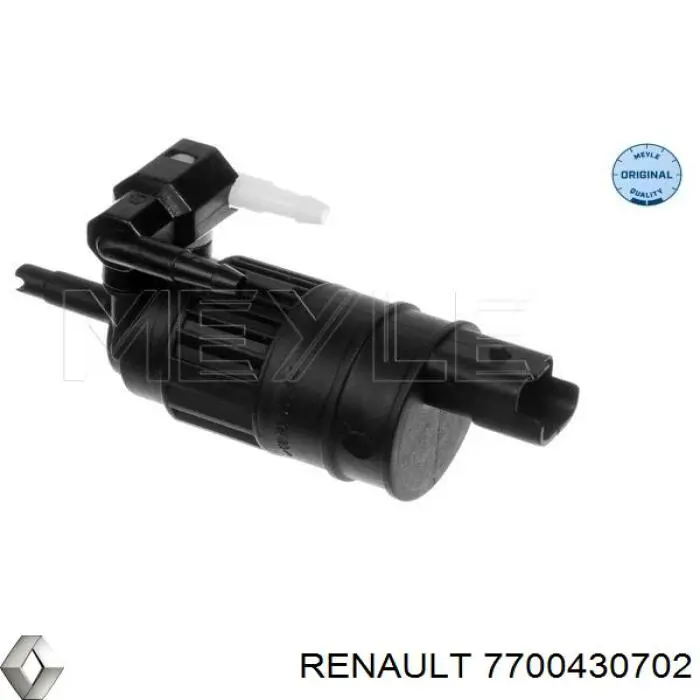 Bomba-motor de limpiaparabrisas delantero/trasero 7700430702 Renault (RVI)