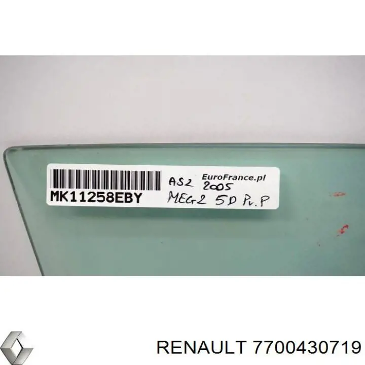 Comprar 7700430719 Renault (RVI) Cristal de puerta trasera izquierda