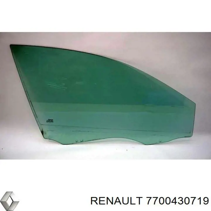 Cristal de puerta trasera izquierda 7700430719 Renault (RVI)